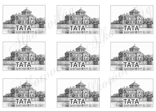 Városok hűtőmágnesre 5 x 8 cm - TATA 2. verzió