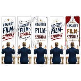   Könyvjelzők - ABSZOLÚT FILMSZÍNHÁZ felirattal - 17,5 x 5 cm