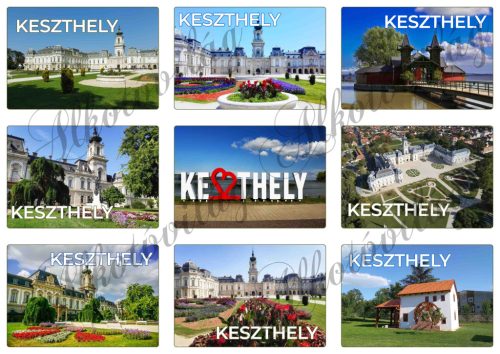 KESZTHELY képek hűtőmágnesnek 9 x 6 cm