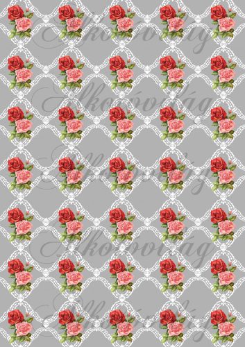 roses in a row on a grey background