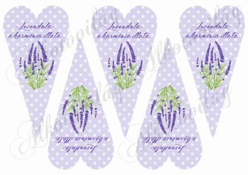 lavender is the scent of harmony in a spotted heart