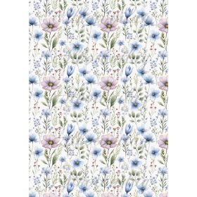   Kékes, lilás tavaszi virágok pasztell színekben - KICSIBEN