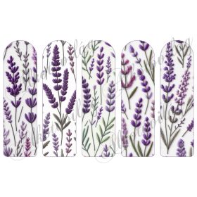   Könyvjelzők levendulákkal, hímzett textúrával 17 X 5 cm