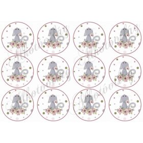 Cicák virágokkal KÖRÖKBEN