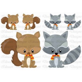 Szeretnivaló állatkák- mókus,borz