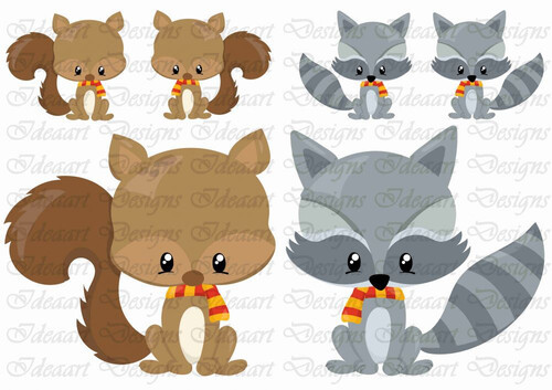 Szeretnivaló állatkák- mókus,borz