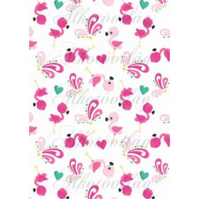 Flamingós csomag: flamingók pillangókkal