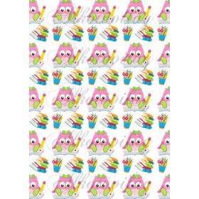 Iskolakezdés csomag: rózsaszín baglyok