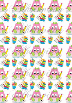 Iskolakezdés csomag: rózsaszín baglyok