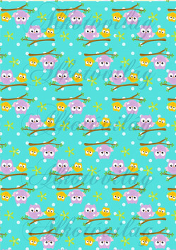 Tavaszi baglyos csomag: baglyocskák ágon ülve