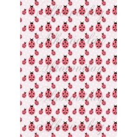 Katicák rózsaszín pöttyös alapon