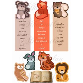 Könyvjelzők állatokkal