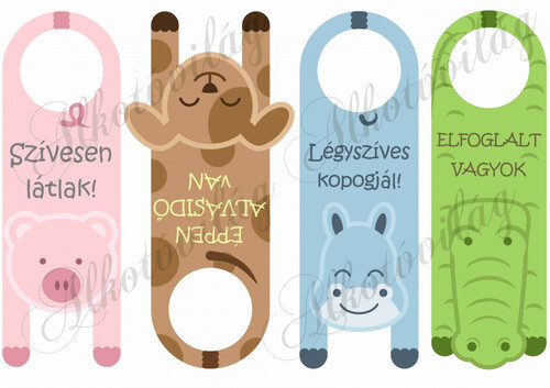 Állatos kilincsakasztó 2