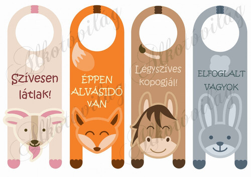 Állatos kilincsakasztó 4