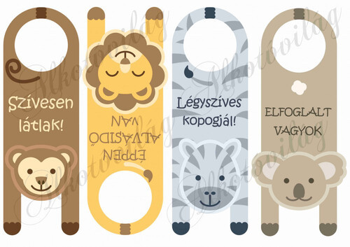 Állatos kilincsakasztó 5