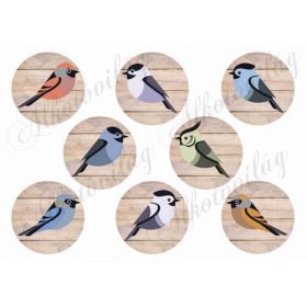 Madárkás fa háttérrel