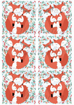 Rókacsalád négyzetekben