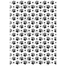 Fekete tappancsok fehér alapon