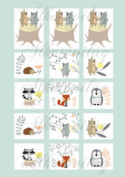 Cuki kisállatok négyzetekben