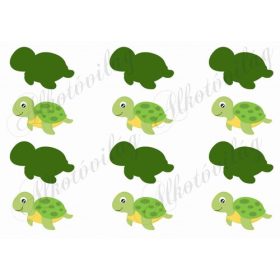 Teknősök háttérrel