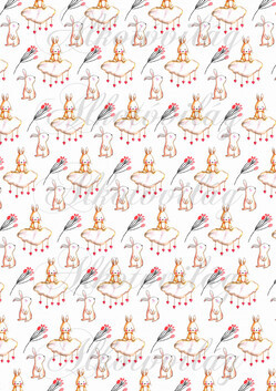 Cuki nyuszikák szíves felhőkön