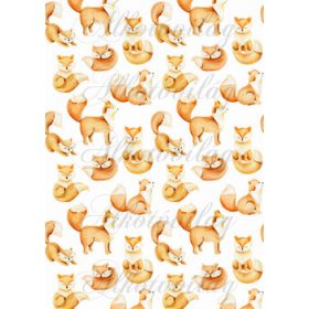 Kézzel festett cuki rókák sokasága