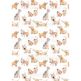 Kézzel festett mókás kutyusok