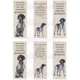 Könyvjelzők német vizslákkal