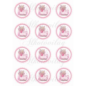 Cuki lámák cakkos körökben KICSIBEN