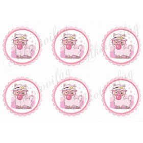 Cuki lámák cakkos körökben