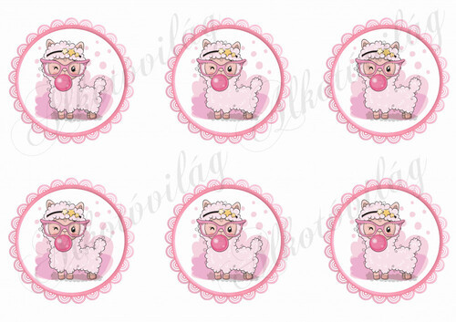 Cuki lámák cakkos körökben