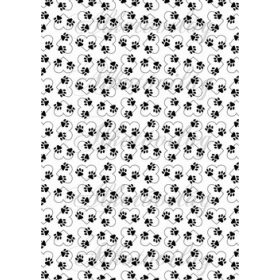 Állatos tappancsok szívekkel - FEKETE