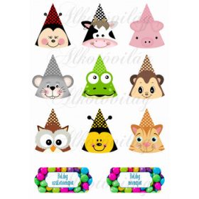 Állatfejek bannerhez szülinapra, névnapra, farsangra