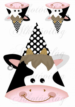 Állatos csákó TEHÉN