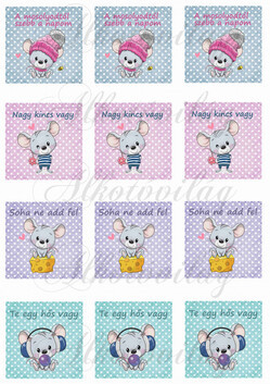 Motivációs négyzetek egérkékkel