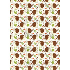 Csigabigák levelekkel, bogyókkal