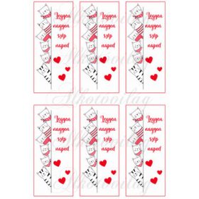 Cicás könyvjelzők - Legyen nagyon szép napod felirattal