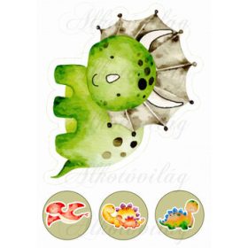 Zöld és barna dinoszaurusz