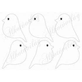 Kismadarak lila kerettel