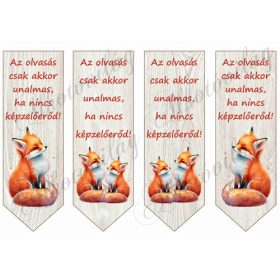 Könyvjelzők cuki rókákkal, feliratokkal - nagyban 2
