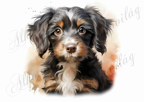 Bolognese, hawanese kutyus - kb. 18 x 19 cm