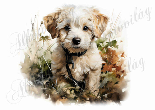 Bolognese, hawanese kutyus 6 - kb. 18 x 19 cm