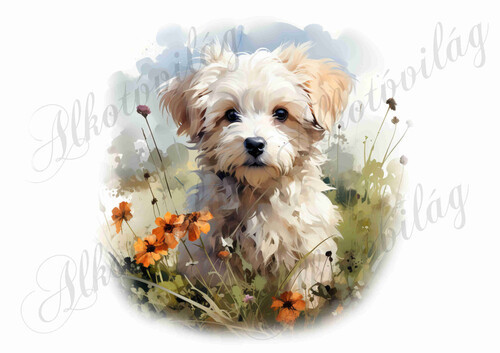 Bolognese, hawanese kutyus 7 - kb. 18 x 19 cm