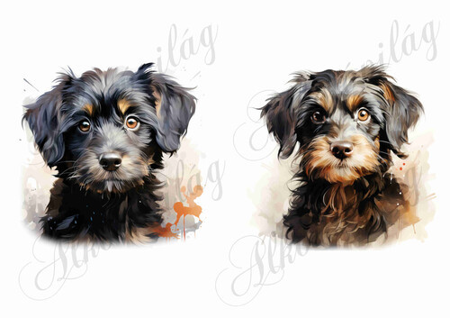 Bolognese, hawanese kutyusok 2 - kb. 15 x 14,5 cm