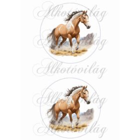 Világosbarna lovak 13 cm-es körökben