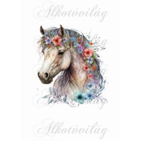 Lovak virágokkal kb. 17 cm magas