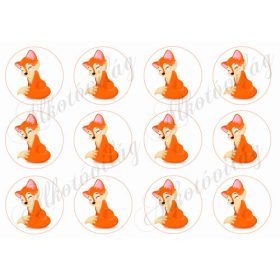 Rókák 6 cm-es körökben