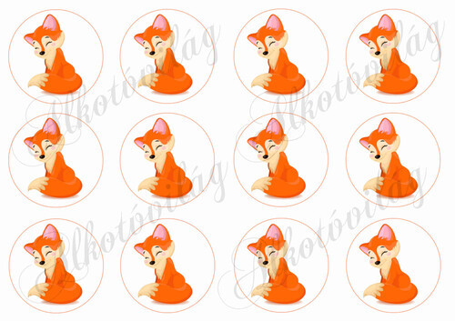 Rókák 6 cm-es körökben