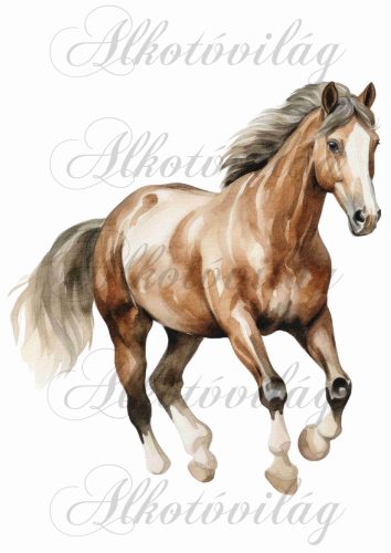 Párnablokk-vászontáska blokk lóval 2