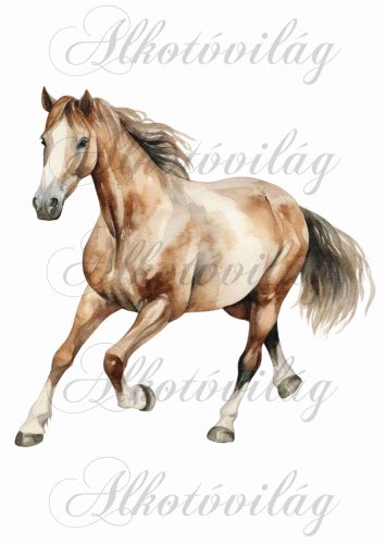 Párnablokk-vászontáska blokk lóval